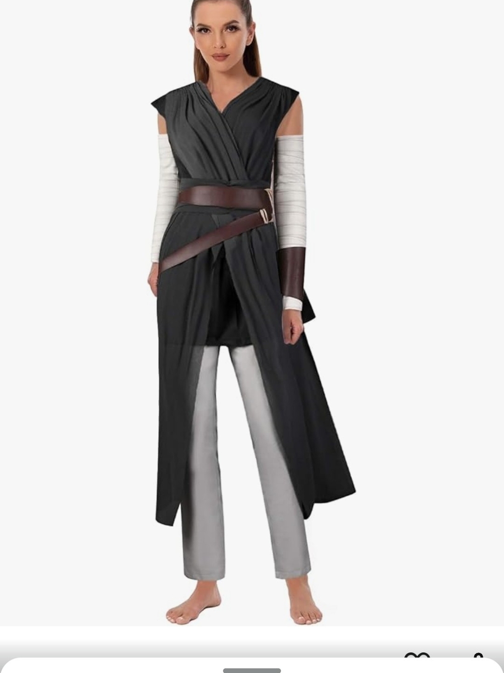 Nasfotim Adult SW Rise of Skywalker Rey Costume Womens Cosplay Suits Halloween C